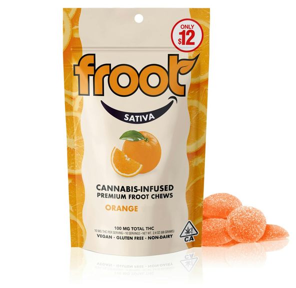 Froot Orange Tangie Gummies 100mg THC