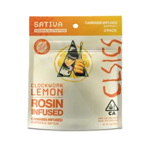 CLSICS - 2pk Clockwork Lemon LIVE ROSIN - GUMMIES - 20mg