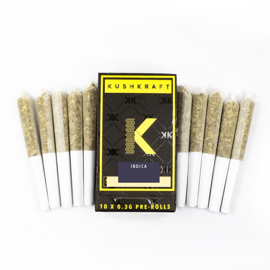 Pink Rockstar Premium Indica 10x.3g Spliffy's Pre-Rolls by KushKraft