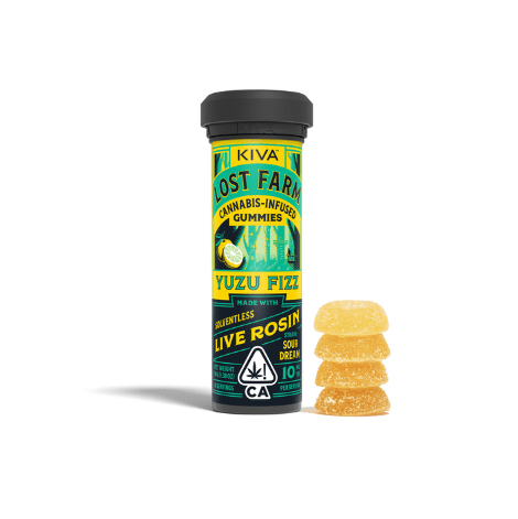 Lost Farm 10mg Yuzu Fizz x Sour Dream Live Rosin Gummie