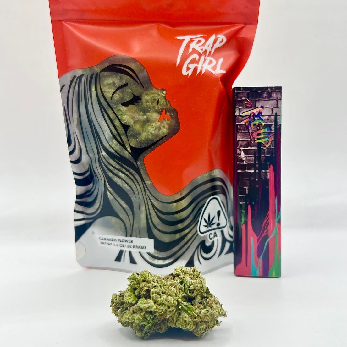 *Deal! $79 1 oz. Rainbow Sherbert (27.61%/Hybrid) - Trap Girl + Rolling Papers *Disclaimer*