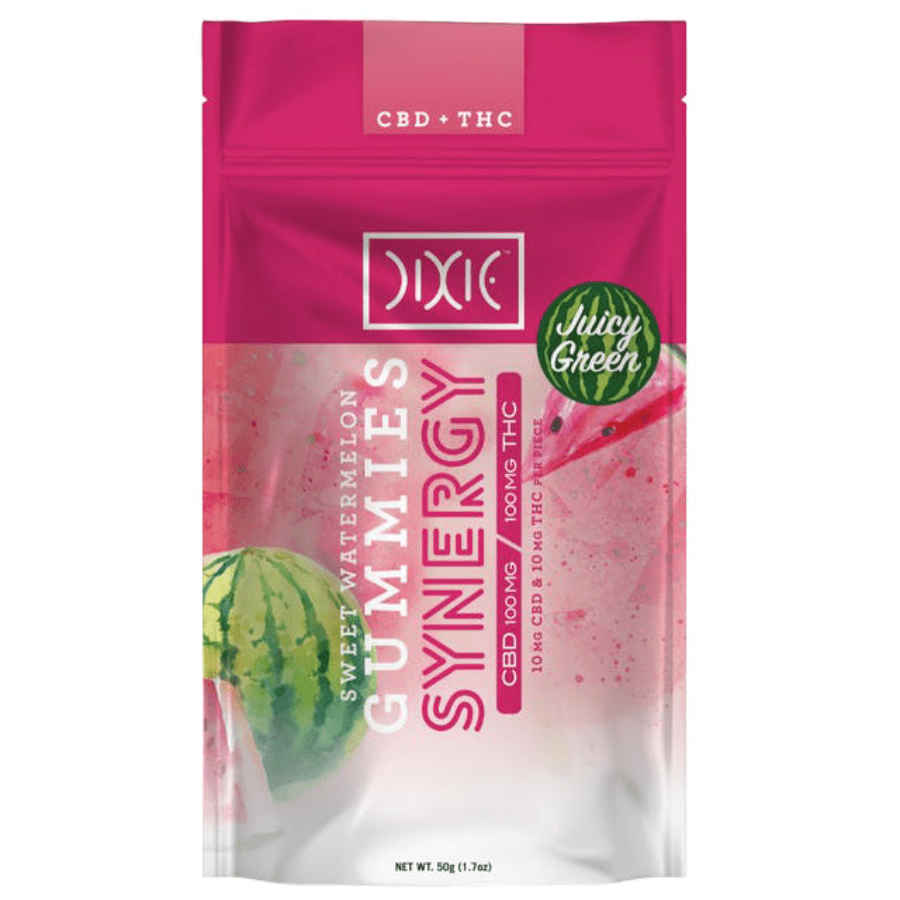 Dixie Synergy Watermelon 1:1 100mg Gummies