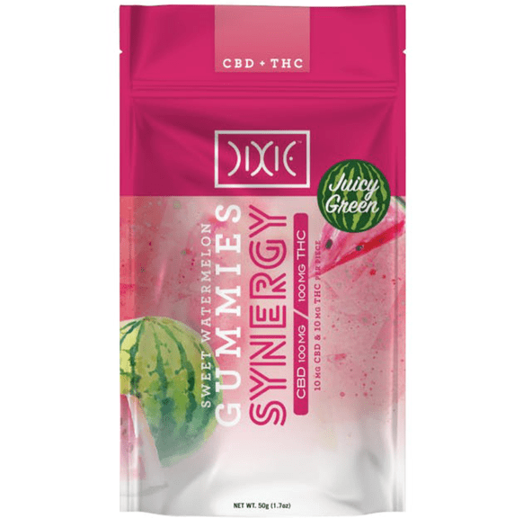 Dixie Synergy Watermelon 1:1 100mg Gummies