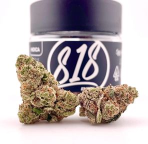 1/8 Grape Gas (Indoor/27.67%/Indica) - 818 Brands