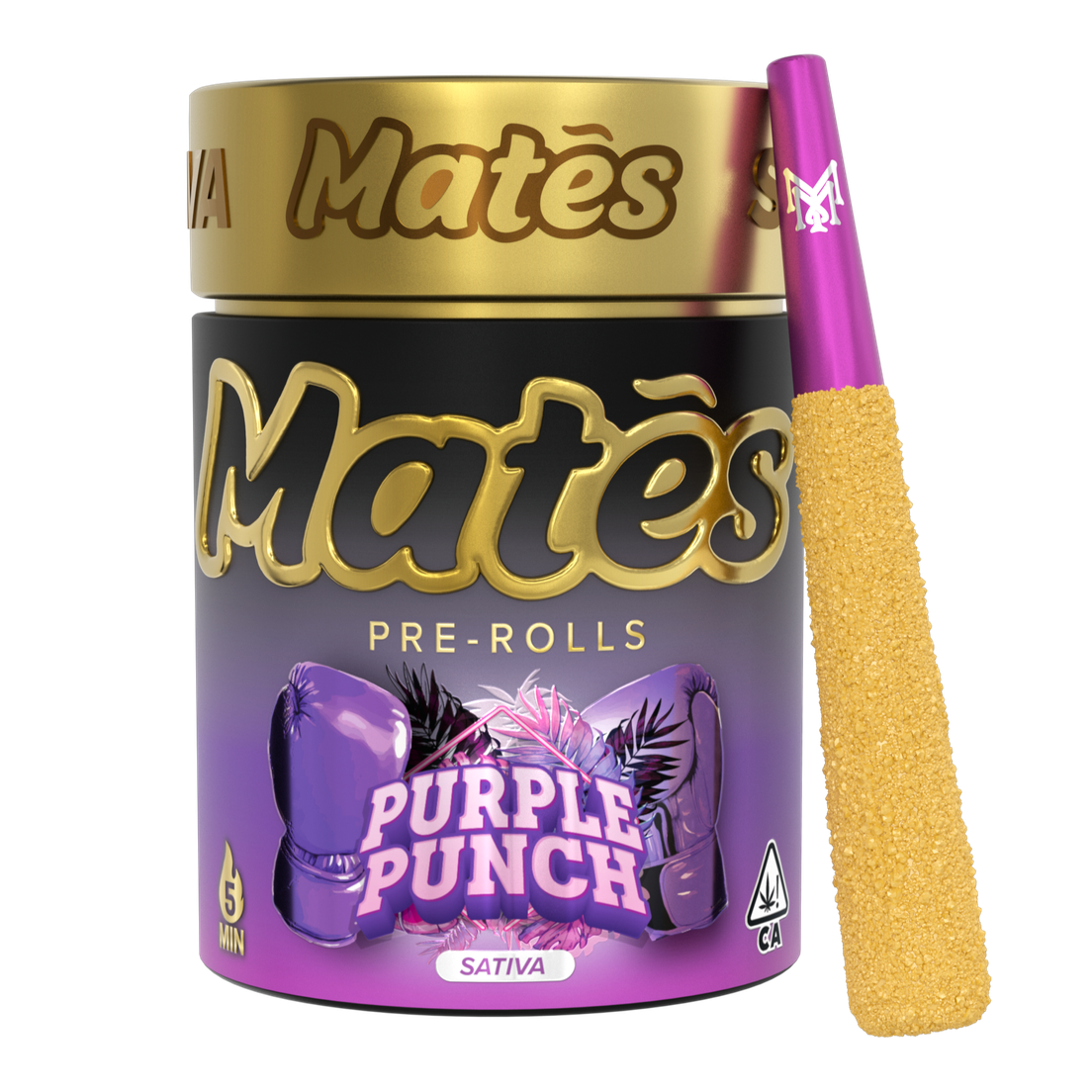 Muha | Infused Prerolls | 5 x .6g | Kief & Diamonds | Purple Punch
