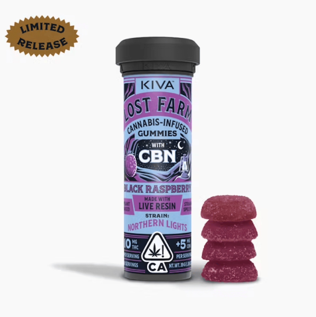 Lost Farm "Black Raspberry x Northern Lights" CBN Gummies