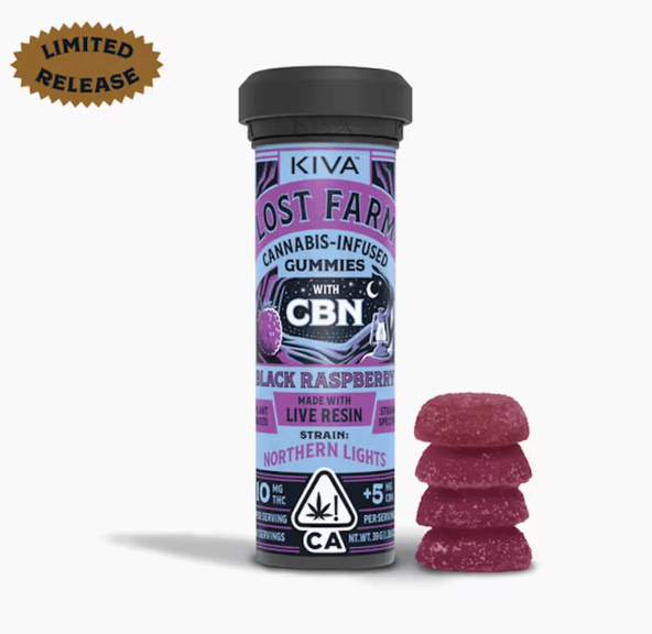 Lost Farm "Black Raspberry x Northern Lights" CBN Gummies