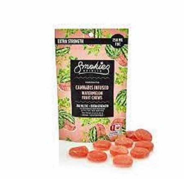 Watermelon Fruit Chews - 250 mg THC - OK