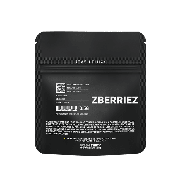 STIIIZY - 3.5G BLACK LABEL - ZBERRIEZ 3.5g