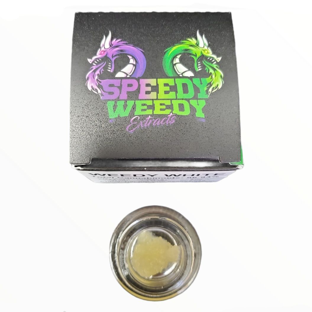 1. Speedy Weedy 1g Cured Resin Sauce - Sour Strawberry 3/$60 Mix/Match