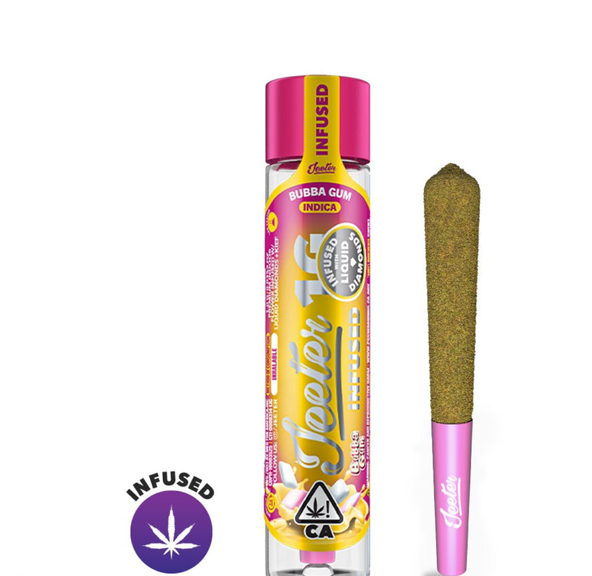 Baby Jeeter -Infused Preroll - Bubba Gum (1 - 0.5g preroll ) Can only be purchase with the purchase of a Jeeter Disposable - WHILE SUPPLIES LAST