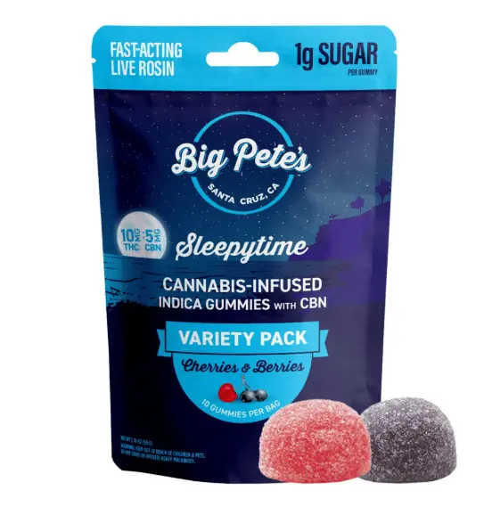Cherries & Berries Sleepytime Fast-Acting Gummies - 2:1 10pk (Indica) 50.00 g