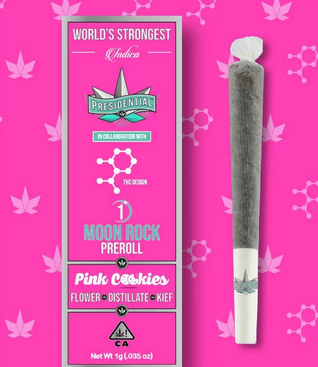 Presidential Moon Rock Preroll - Pink Cookies (1g)