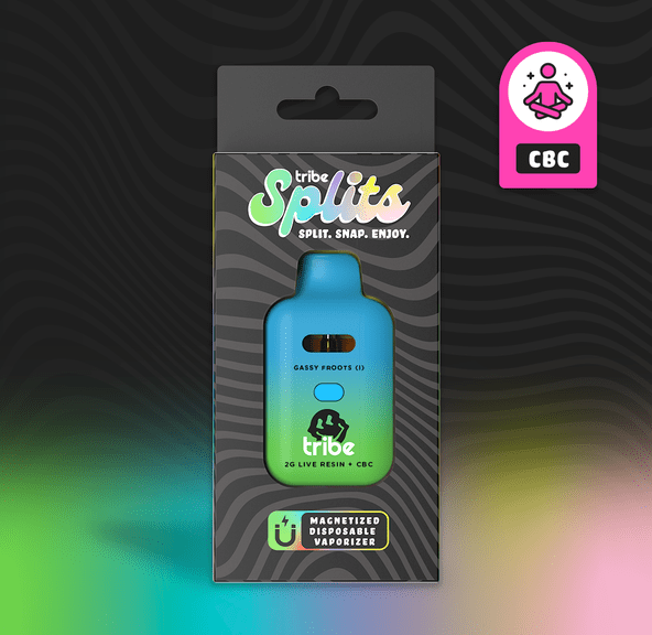 TRIBE SPLITS 2G FROZEN GUSHERS LIVE DIAMOND DISPOSABLE (FLAVOR PODS SOLD SEPERATELY)
