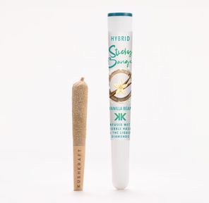 1 x 0.5g Infused Sticky Banger Pre-Roll Hybrid Vanilla Bean by KushKraft