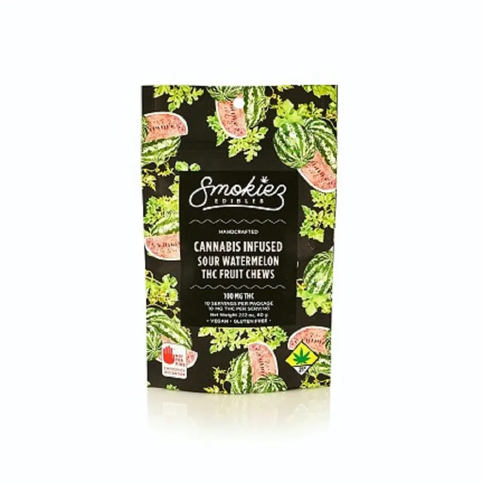 100mg Fruit Chews - Sour Watermelon 60.00 g