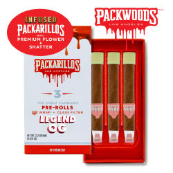 PACKARILLOS LEGEND OG INFUSED MINI BLUNTS 3 PACK