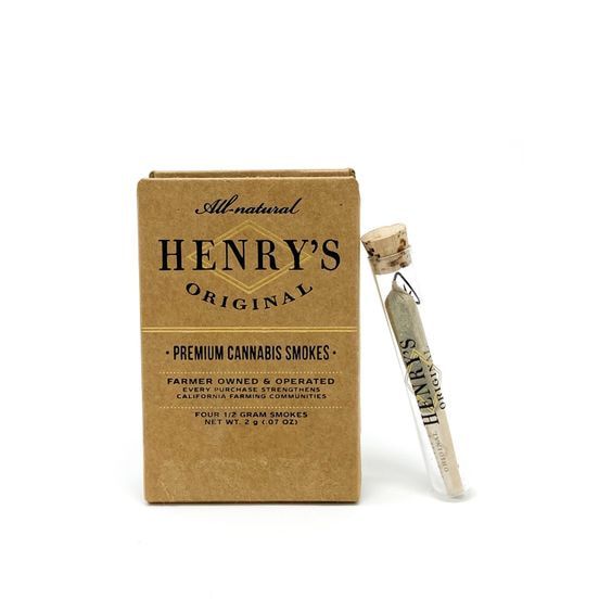HENRY'S ORIGINAL Preroll 0.5g Indica Ice Cream Cake 4-pack 2.0g