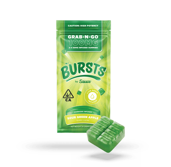 Bursts - THC Gummies (Sour Green Apple)