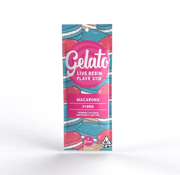 Gelato Live Resin AIO Vape Macarons 1g