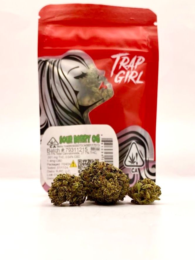 PRE-ORDER ONLY *BLOWOUT DEAL! $25 1/8 Sour Berry OG (27.7%/Hybrid) - Trap Girl