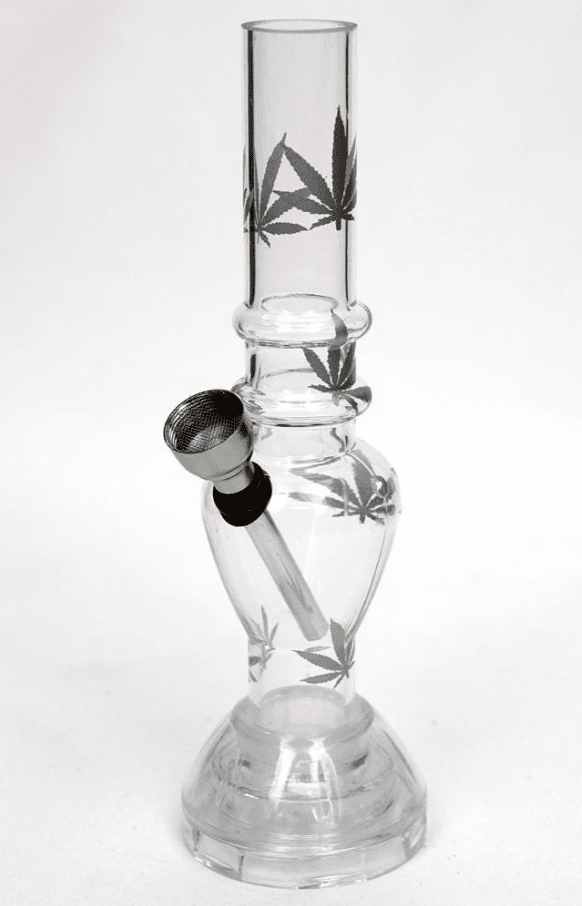 7" Acrylic Bong With Grinder