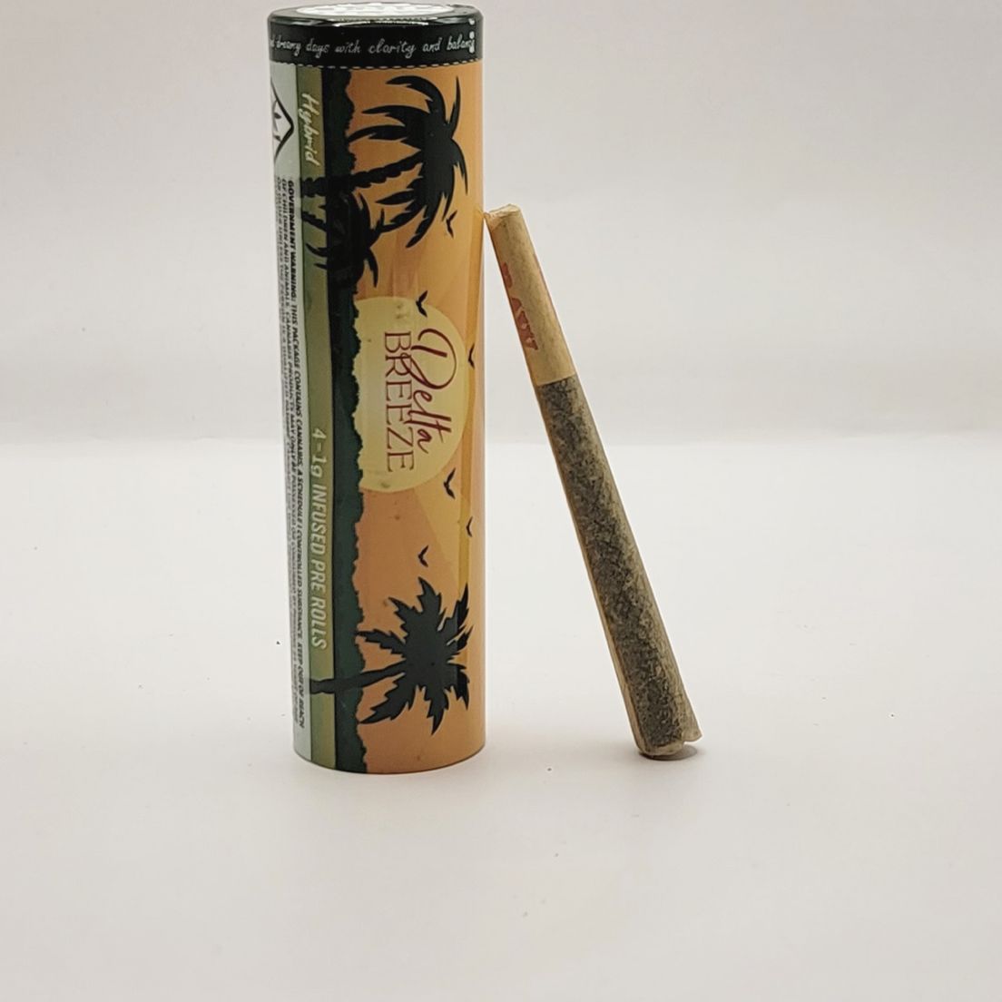 PRE-ORDER ONLY 4g Cookie Monster (Hybrid) 4-Pack Infused Prerolls - Delta Breeze