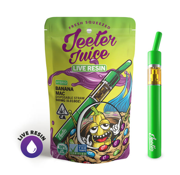 .5g Banana Mac Live Resin Disposable Straw - JEETER