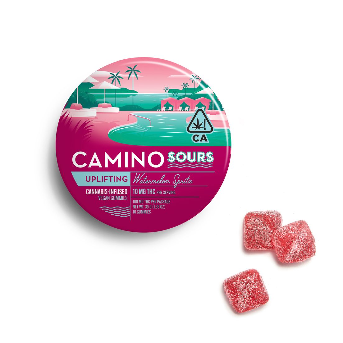 Camino Sours Gummies Watermelon Spritz 100mg