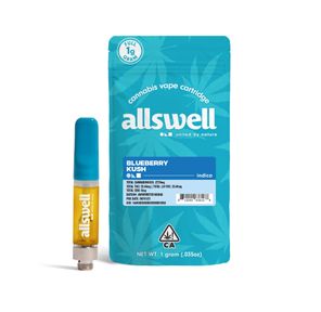 Allswell | Vape Cart | 1g | Distillate | Blueberry Kush