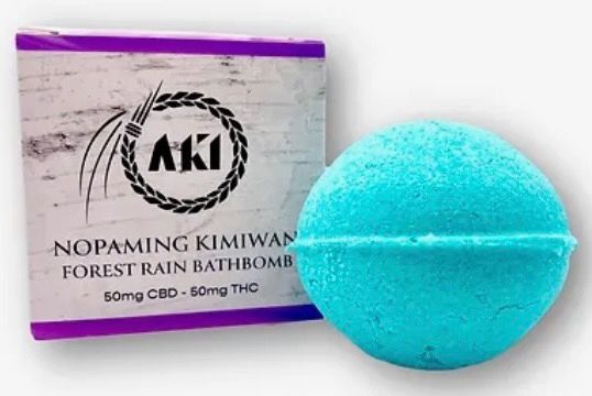 AKI Bath Bomb- 50mg cbd - 50mg thc