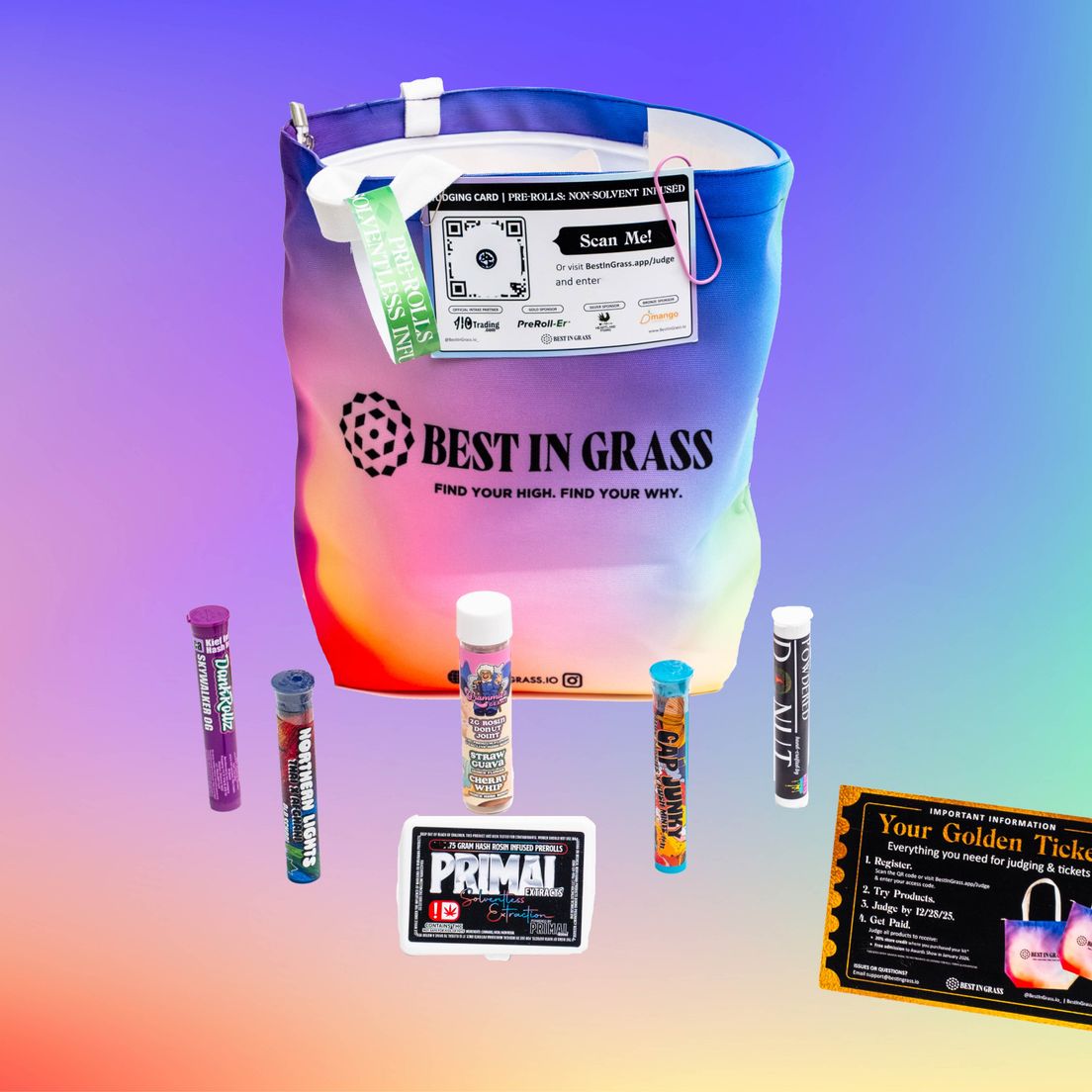 2025 BEST IN GRASS SOLVENTLESS INFUSED PREROLLS JUDGE KIT