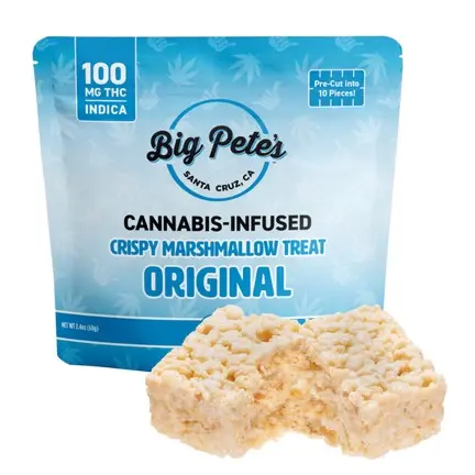 Big Pete's Marshmallow Rice Crispy Treat Indica 100mg