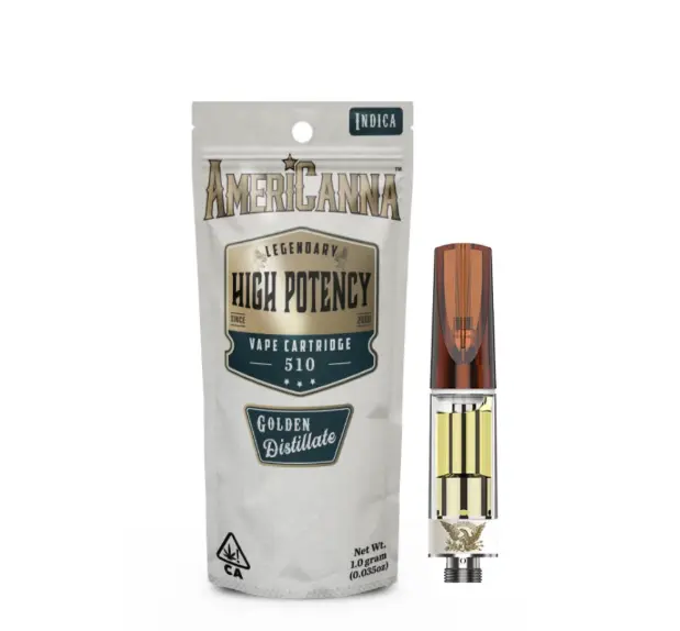 AmeriCanna - Super Cheese High Potency Distillate Vape Cart 1g