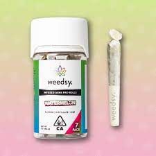 2. Weedsy 7pk x .5g Kief + Terpene Infused Pre Roll - Watermelon (H)