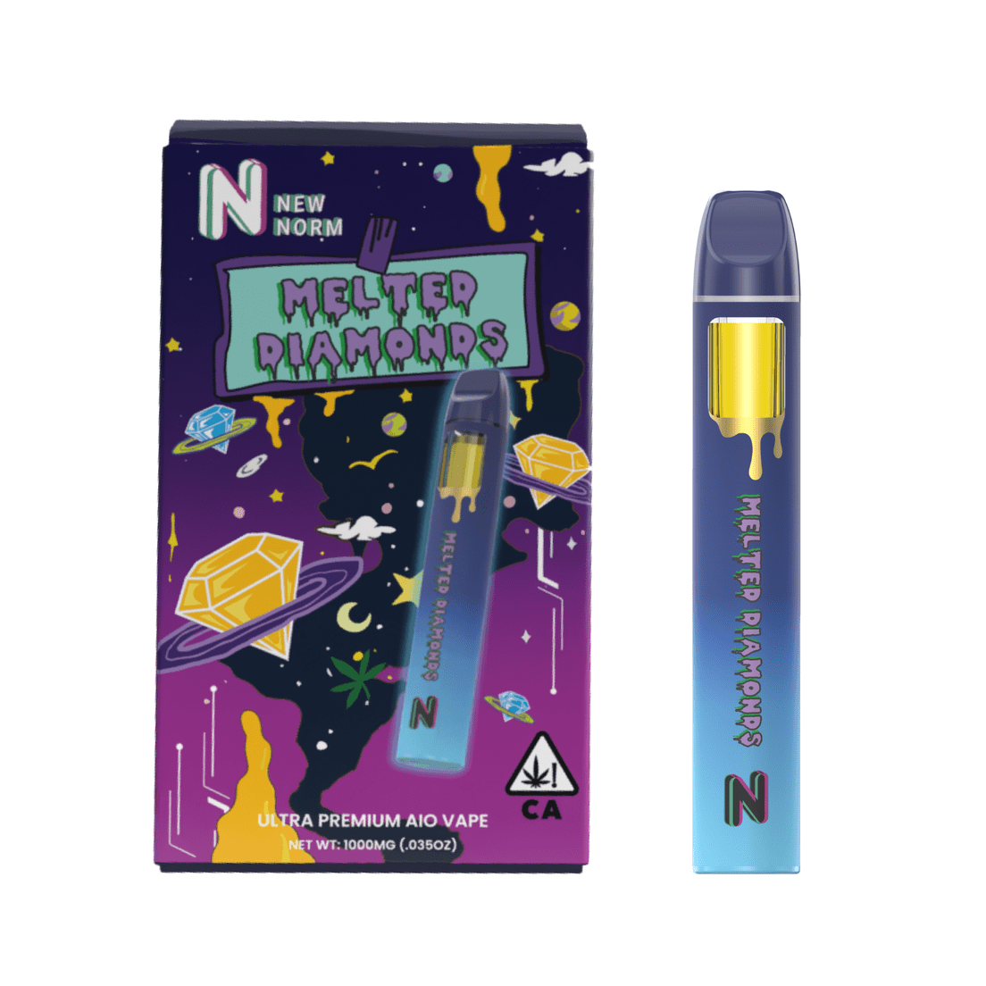 New Normal | AIO Vape | 1g | Melted Diamonds | Headband