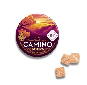 Camino | Gummies | 10pc | Balance | CBD/THC | Sours | Orchard Peach