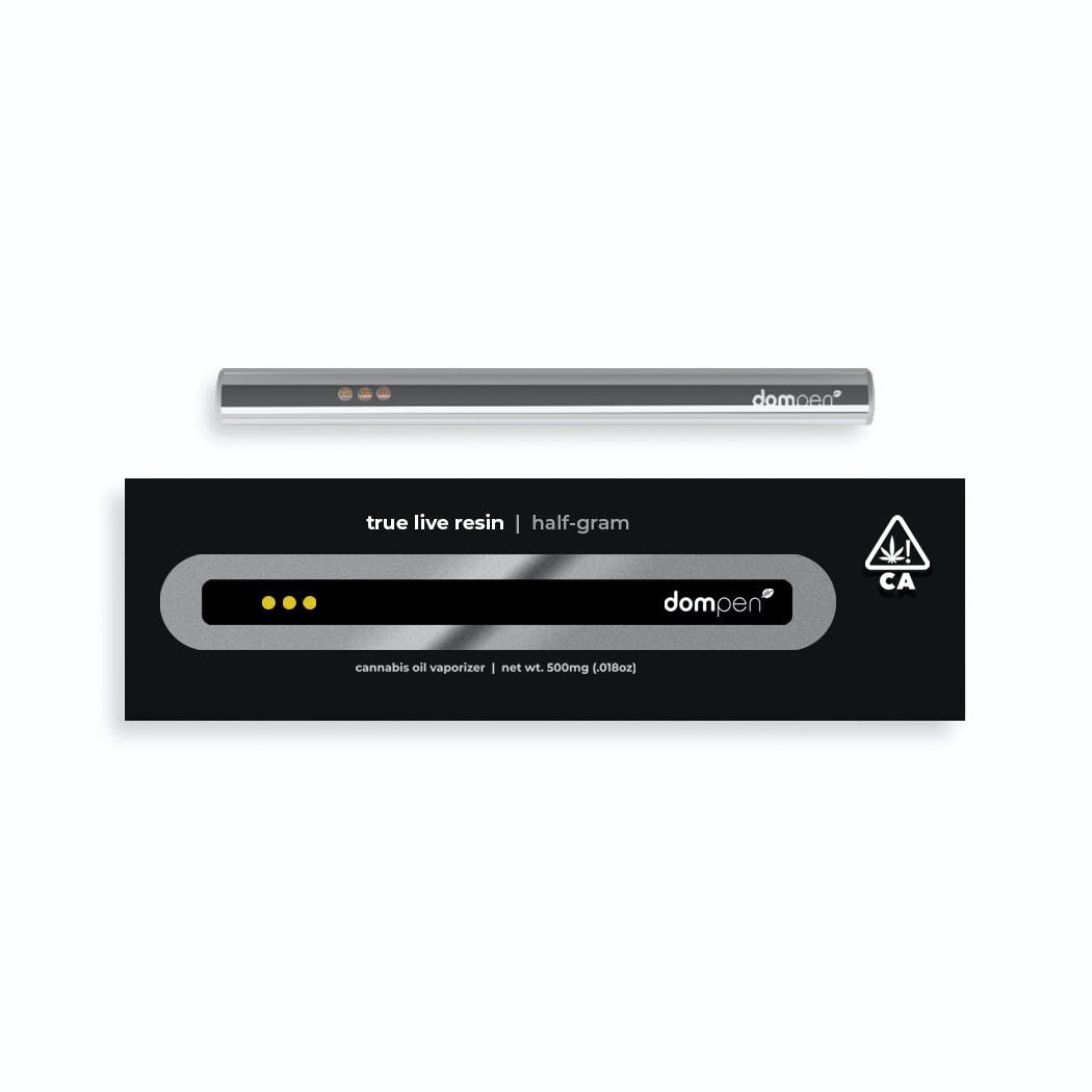 1. dom x SHF .5g Live Resin Disposable Vape Pen - Durban Biscotti (S) *SALE*