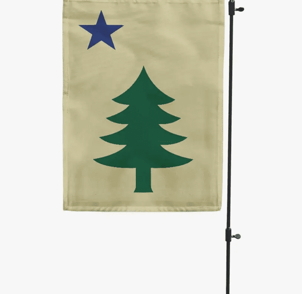 Maine 1901 Garden Flag W/ Stake