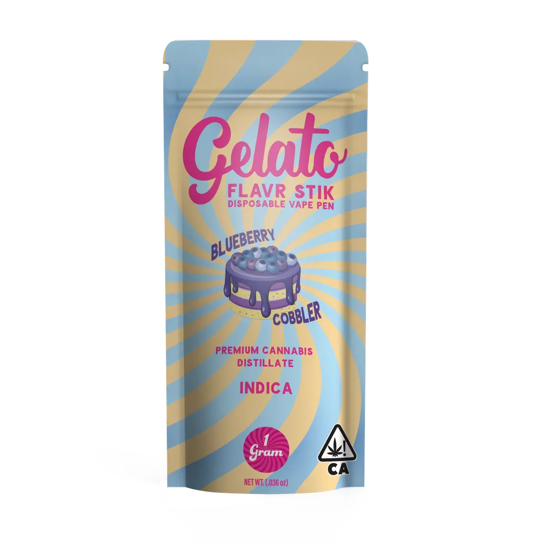 Gelato AIO Vape Blueberry Cobbler 1g
