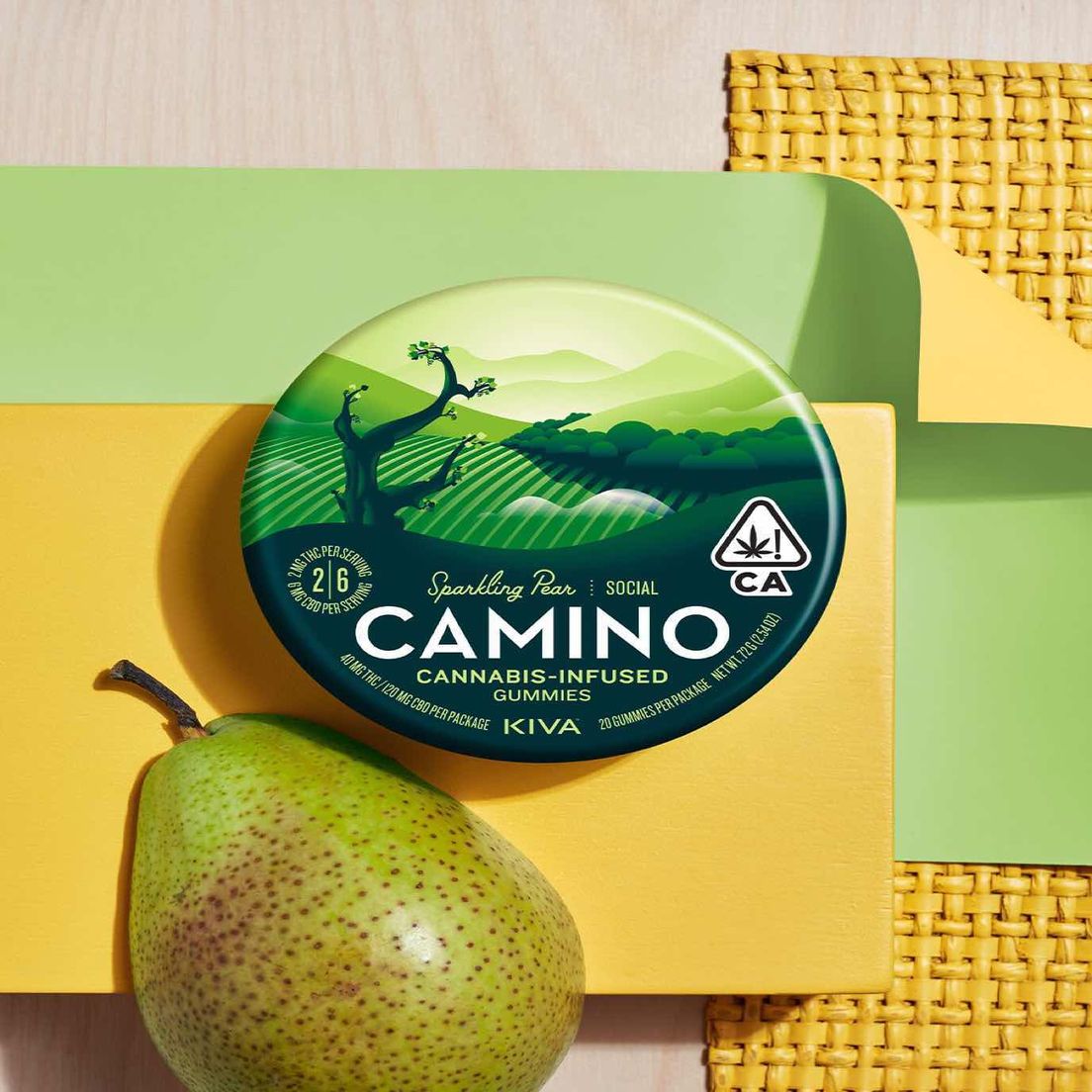 [Camino] CBD Gummies - 3:1 - Sparkling Pear (H)