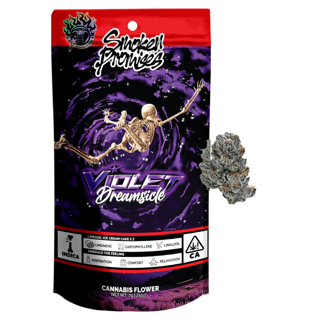 Smoken Promises | Flower | 7g | Smalls | Violet Dreamsicle