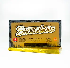 1200mg Sativa Dark Chocolate Vegan Shatter Bar by Euphoria Extractions GOLDEN TICKET INSIDE