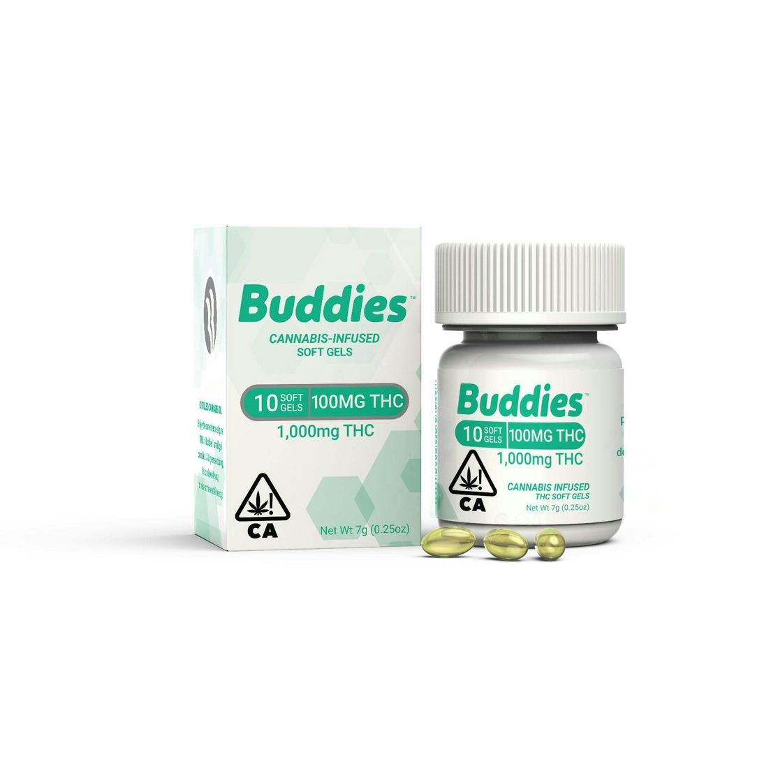 Buddies - 100mg Capsule 10pc - 1000mg, NEW LOWER PRICE!