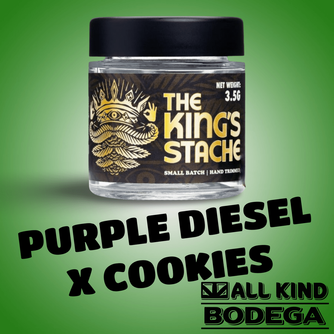 Purple Diesel x Cookies 3.5g Flower (@thekingsstache)