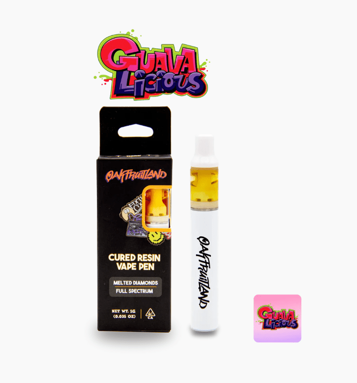 Oakfruitland - Guava-Licious Cured Resin Disposable Vape 1g