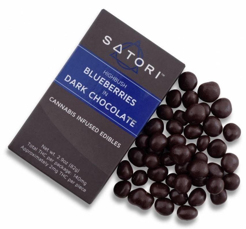 Satori - Dark Chocolate infused blueberries 100mg