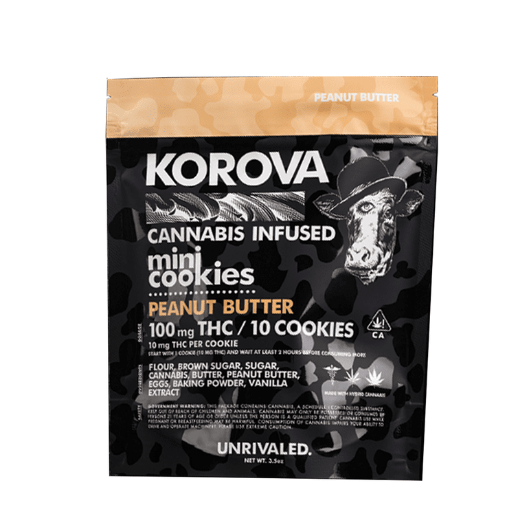 Korova - Peanut Butter 100mg mini cookies