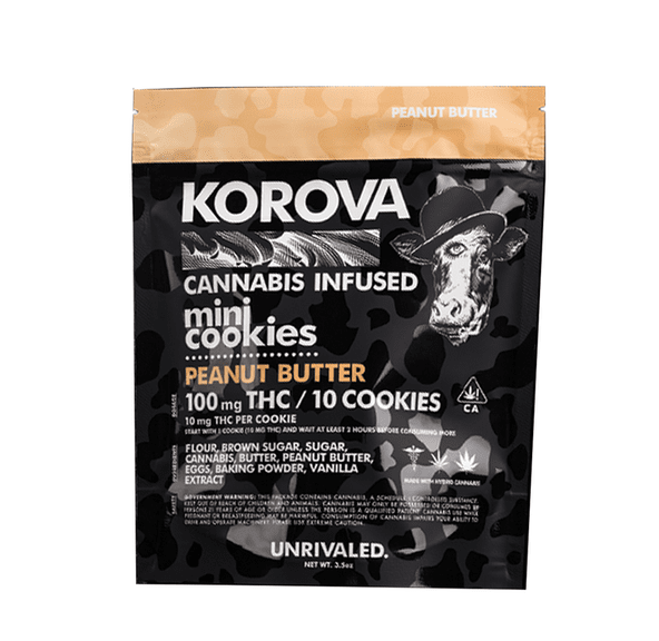 Korova - Peanut Butter 100mg mini cookies