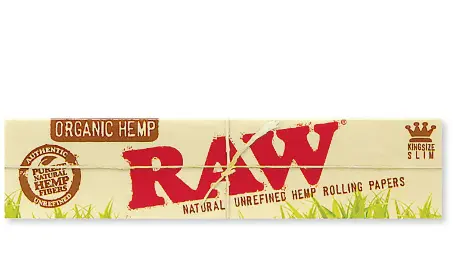 RAW ORGANIC HEMP ROLLING PAPERS KING SIZE SLIM
